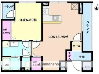 GRAND ETE【4階】の間取り