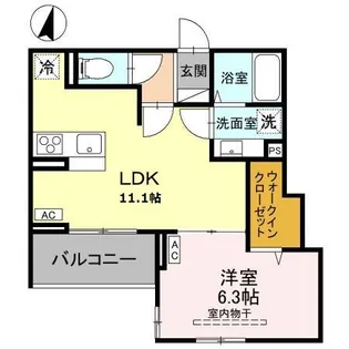 NOBLE VILLA東大成【3階】の間取り