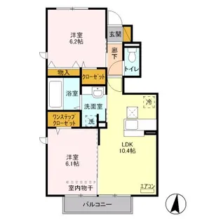 メゾン ミヤビ【1階】の間取り