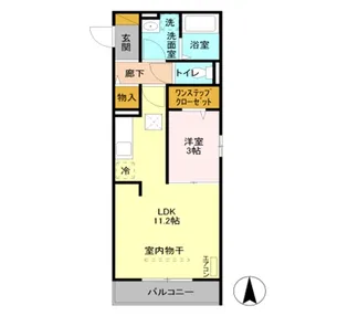 オークヒル大成【1階】の間取り