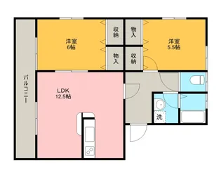 サンウィングW【1階】の間取り