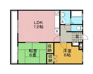 リブゼMORITA【1階】の間取り