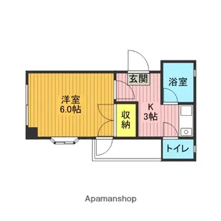 カーサ大成【301号室】の間取り