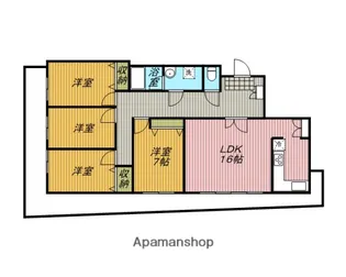 マルイチ宮原駅前プラザ【902号室】の間取り
