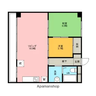 さくらヴィレッジ【202号室】の間取り