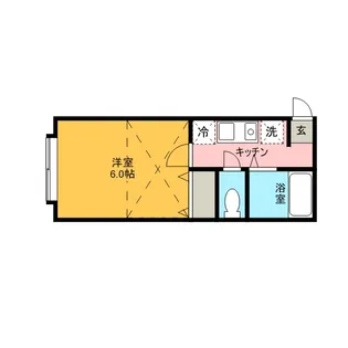 モンシャトー東大成A棟【201号室】の間取り