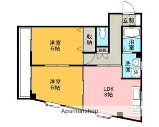 クレッセント堀の内【203号室】の間取り