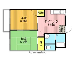ピアットハイツA棟【1階】の間取り