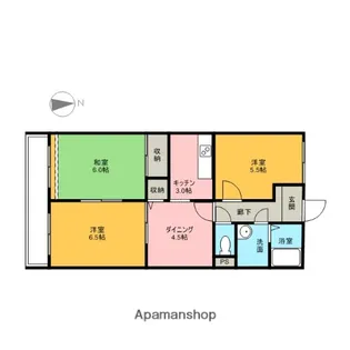 セゾン【202号室】の間取り