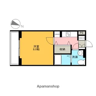 ラ・アントレ【202号室】の間取り