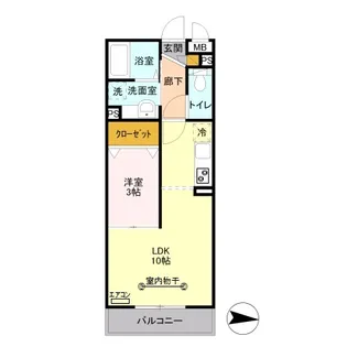 モンサン・フローラ【3階】の間取り