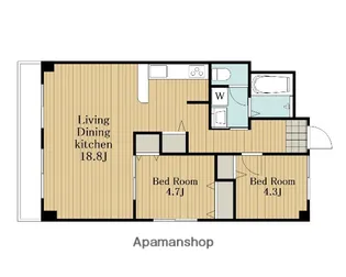 藤和草加ハイタウン【7階】の間取り