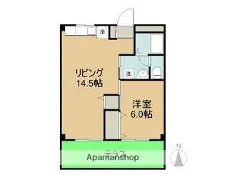 臼倉第2マンション【101号室】の間取り