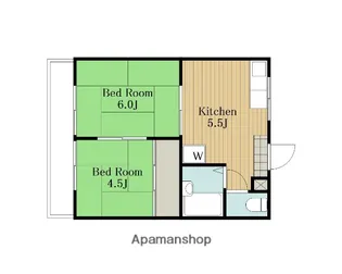ヴェルハイツ中央【203号室】の間取り