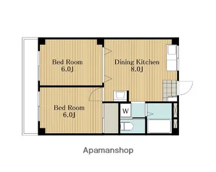 旭町ヤマサコーポ【3階】の間取り
