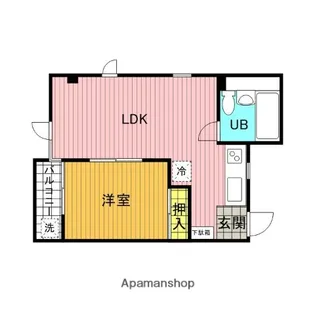 埼玉県越谷市蒲生西町2丁目【マンション】の間取り