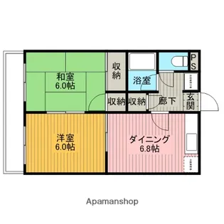 QUARTIER LATIN【306号室】の間取り