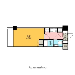 プラティーク・キューヴ【7階】の間取り