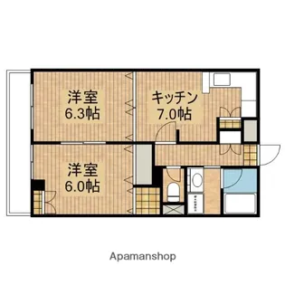 チェリーハイツⅡ【1階】の間取り