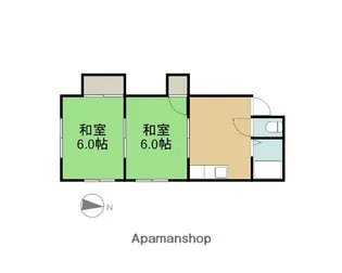 コーポハマY【1階】の間取り