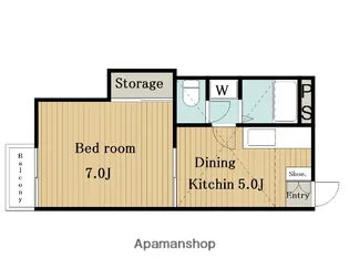 ストロベリーフィールズ【205号室】の間取り