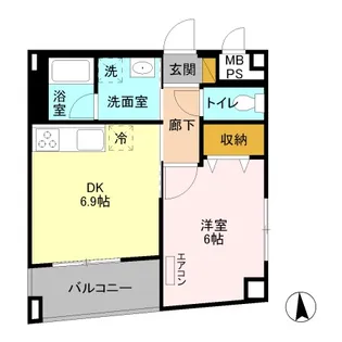 アレグリア柏屋【3階】の間取り