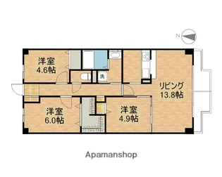 ピエール草加【4階】の間取り