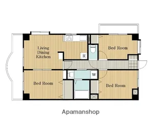 リレント谷塚【5階】の間取り