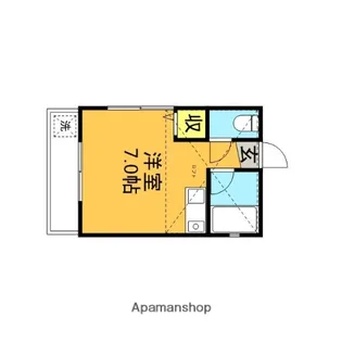 ウイング草加【201号室】の間取り