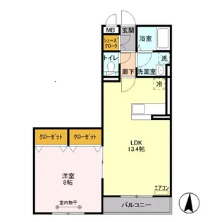 ウィステリア【3階】の間取り