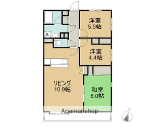 シュティーレマツバラ【301号室】の間取り