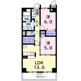 カーサ・グレース【2階】の間取り