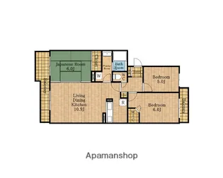 マリオン【101号室】の間取り