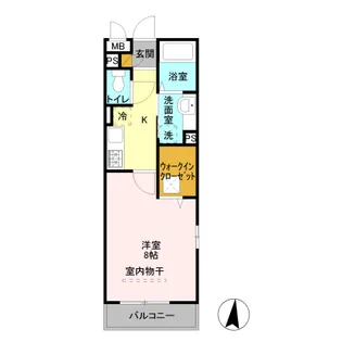 ヴィルクレール Ⅱ【3階】の間取り