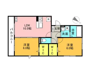 CHコート【1階】の間取り