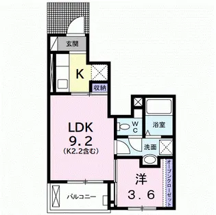 イセソラージュB【1階】の間取り