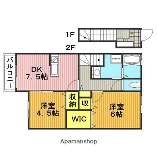 サニーウェル【2階】の間取り