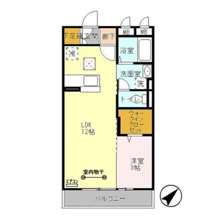 シーガル【1階】の間取り