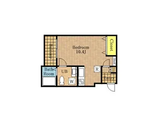 CHAMBRE HIDEMI Ⅱ【206号室号室】の間取り
