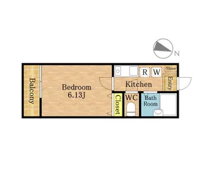 VILLAGE ONE【202号室号室】の間取り