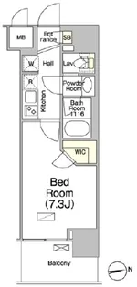 1Kの間取り画像