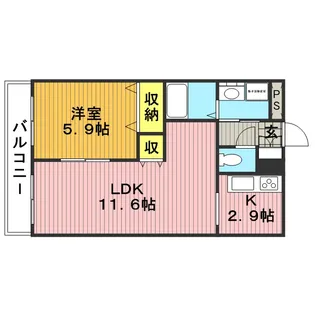メゾン・ド・グレース 弐番館【3階】の間取り