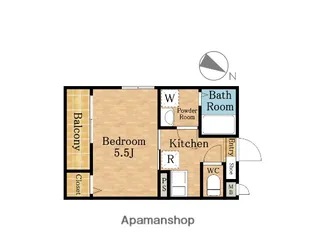 MELDIA新里町【1階】の間取り