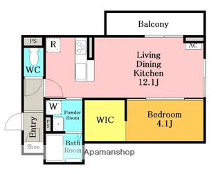 ソラーレ草加【305号室】の間取り