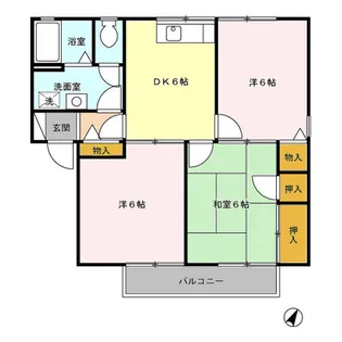 パークアベニューウエスト F【1階】の間取り