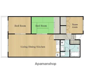 新田ハイツ【205号室】の間取り