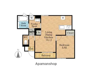 ROSE BOUQUET【1階】の間取り