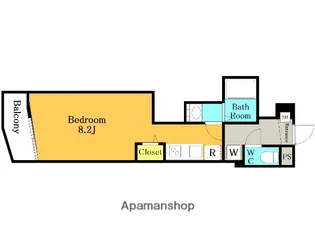 SKY DOKKYO【8階】の間取り