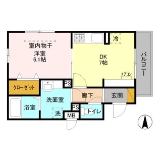セントラル インスラ 草加【3階】の間取り