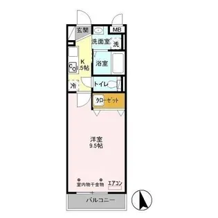 リュイール【1階】の間取り